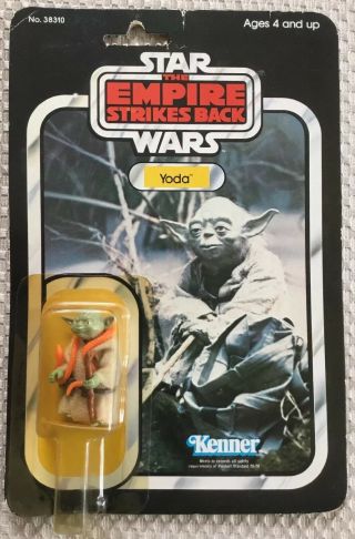 Star Wars Empire Strikes Back Yoda Figure 1980 32 Back Vintage Kenner