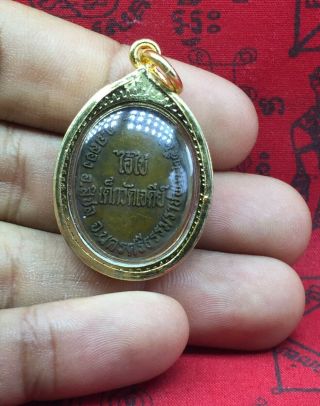 Kuman thong I Kai Pendant Dek wat Jadee Wealth Lucky Gambling Thai Amulet Buddha 4