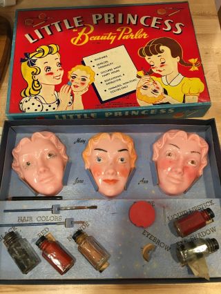 1950’s Little Princess Beauty Parlor Toy Makeup Mary Jane Ann
