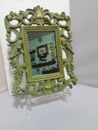 Vintage VICTORIAN ENESCO FRAME RESIN MIRROR 9 