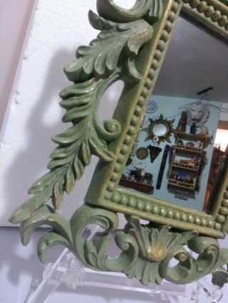 Vintage VICTORIAN ENESCO FRAME RESIN MIRROR 9 