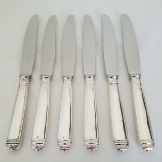 Christofle Silver Plated Dinner Knives Set Of 6 (2/2) Impeccable Stunning