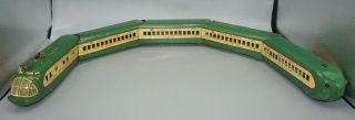 Marx O - Gauge M10000 5 - Piece Tin Passenger Set Vintage 1930`s (electric)