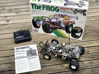 Vintage Tamiya Frog Kit No.  5841 RC Buggy with Acoms Techniplus Radio 2