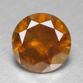 2.  50 Cts Very Rare Igi Certified Fancy Brownish Orange Yellow Color Loosediamond