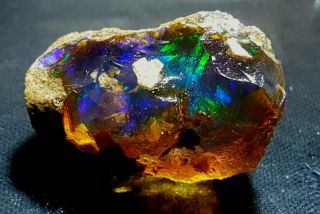 Huge Ethiopian Welo Rough Opal Aa,  Specimen Bright Fire Rare Find 348 Crt Lk[9