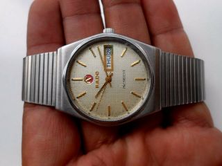 Rare Vintage Stainless Steel Swiss Rado President Men Gents Automatic Wristwatch