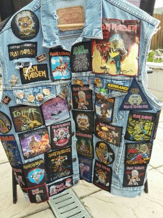 Iron Maiden Cut Off Vintage Metal Collectable One Off