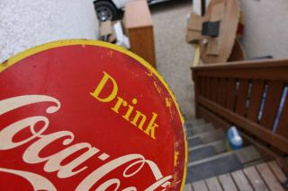 Vintage DRINK COCA COLA COKE TAKE HOME A CARTON SODA ADVERTISING SIGN 10