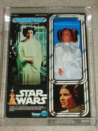 Vintage Star Wars 1979 Kenner Afa 75 Princess Leia Organa 12 Inch Doll Mib Boxed