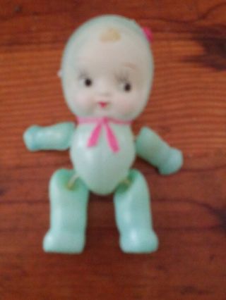 Vintage Occupied Japan Celluloid Toy Baby Doll 4 "