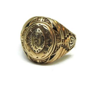 10k Gold 7.  2 Grams Herff Jones 1947 Class Ring Newport High School Ky Size 9.  5