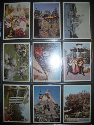 1965 DISNEYLAND COMPLETE (66) CARD SET DONRUSS RARE BLUE BACK VERSION 5