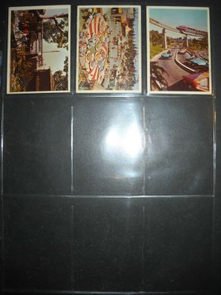 1965 DISNEYLAND COMPLETE (66) CARD SET DONRUSS RARE BLUE BACK VERSION 9