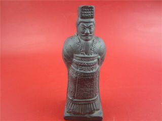 Chinese Old Soldier Statue Terracotta Warriors Exquisite Sculpture Collectibles