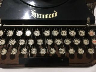 RARE 1916 Hammond Multiplex Mathematical Typewriter & Paperwrk Oak Covr 2