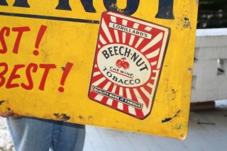 Large Vintage 1950 ' s Beech - Nut Chewing Tobacco Gas Oil 48 