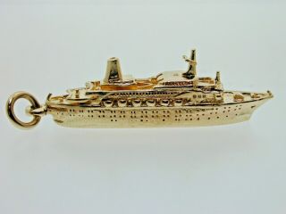 Vintage 9 Carat Yellow Gold Cruise Ship 
