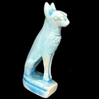 Egyptian Cat Statue,  Late Period 664 - 332 Bc (4)