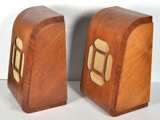 Vtg Pair Wood Cabinets ONLY Western Electric 755A KS12046 Loudspeaker 2