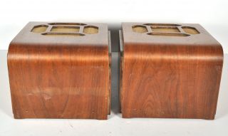 Vtg Pair Wood Cabinets ONLY Western Electric 755A KS12046 Loudspeaker 5