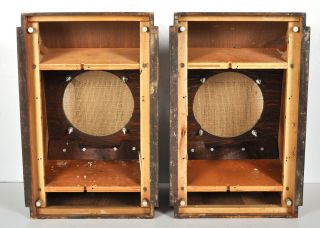 Vtg Pair Wood Cabinets ONLY Western Electric 755A KS12046 Loudspeaker 8