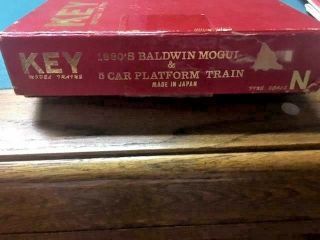 N Scale 1880 ' s Baldwin Mogul & 5 Platform Train Key Imports Brass Vintage Collec 9