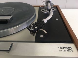 Unique vintage Thorens TD 125 MKII Turntable w/ Shure SME 3009 Tonearm 3