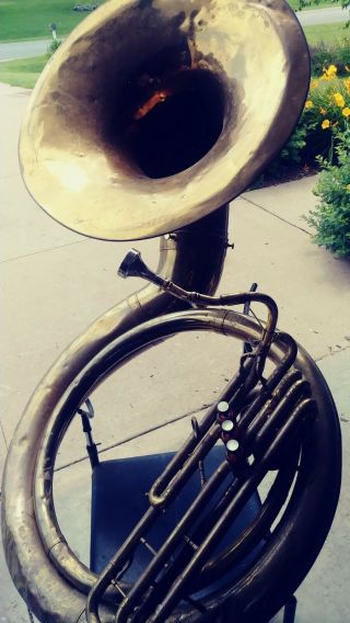 Vintage Reynolds Sousaphone With Silver Mouthpiece