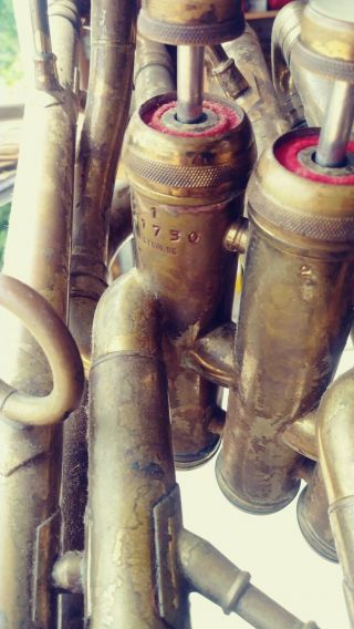Vintage Reynolds Sousaphone with silver mouthpiece 2