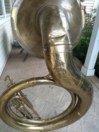 Vintage Reynolds Sousaphone with silver mouthpiece 4