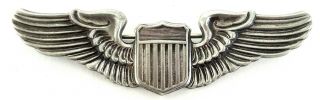 Wwii Usaaf Pilot Wings 3” Pin By N.  S.  Meyer Inc.