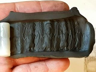 Intact Very Rare Ancient Near Eastern Cylinder Seal 300 Bc 7,  6 Gr.  32 Mm