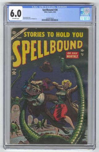 Spellbound 20 Cgc 6.  0 Vintage Marvel Atlas Comic Pre - Hero Horror Golden Age 10c