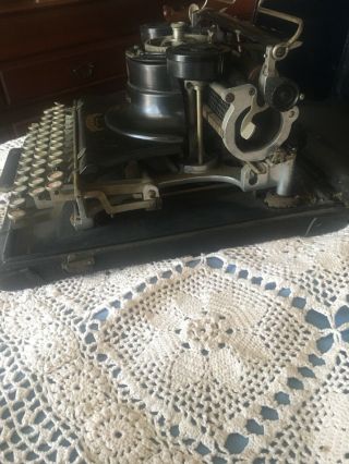 Antique 1900s Hammond Multiplex Vintage Typewriter With Case 10