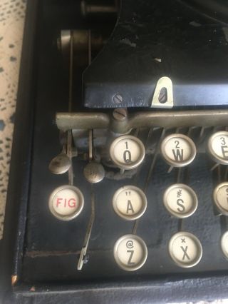 Antique 1900s Hammond Multiplex Vintage Typewriter With Case 9