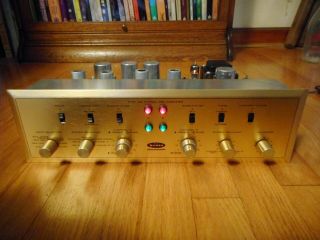 Vintage H.  H.  Scott Type 130 Stereomaster Stereo Tube Pre Amplifier Powers Up 2