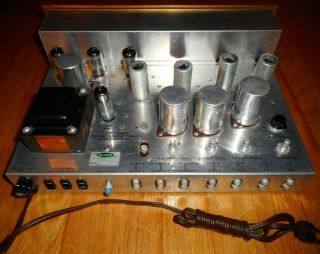 Vintage H.  H.  Scott Type 130 Stereomaster Stereo Tube Pre Amplifier Powers Up 4