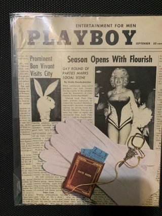 ORIGINAL/VINTAGE,  1955 PLAYBOY MAGZINES HAS ELEVEN MONTH SET 8