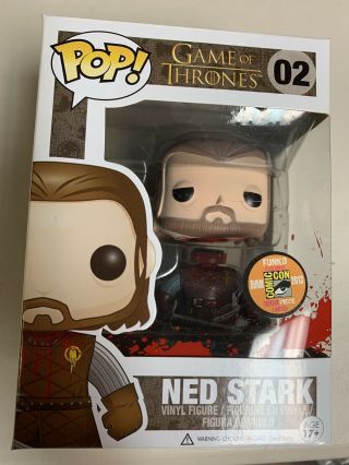 FUNKO POP HEADLESS NED STARK SDCC GAME OF THRONES LIMITED RARE POP STACK 4