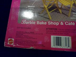 VTG 90 ' s BARBIE BAKE SHOP & CAFE TOY PLAYSET ACCESSORIES RARE & 8
