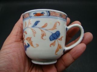 Chinese 18th Century Blue White 1 Handle Cup U4023