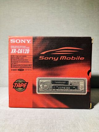 Vintage Sony Xr - C6120 In - Dash Cassette Stereo.  (open Box)