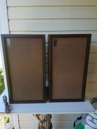 Klh Model Six Vintage Speakers (pair) 1980s Very Cabinets Made In Usa