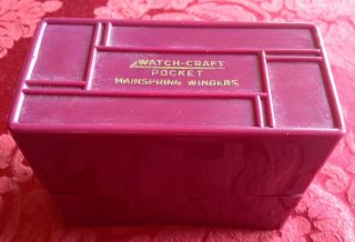 Vintage Set Watch - Craft Pocket Watch Mainspring Main Spring Winders W/ Orig Case