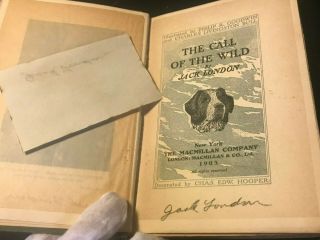Rare The Call Of The Wild 1903 1st Edition 1st Printing Signed Jack London