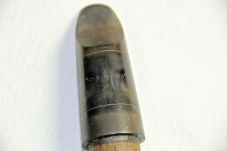 Vintage Meliphone Steel - Ebonite Clarinet Mouthpiece,  Paris,  stamped ' Bte SGDG ' 2