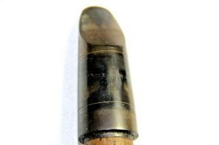 Vintage Meliphone Steel - Ebonite Clarinet Mouthpiece,  Paris,  stamped ' Bte SGDG ' 3