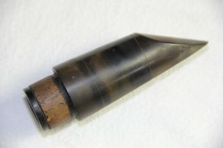 Vintage Meliphone Steel - Ebonite Clarinet Mouthpiece,  Paris,  stamped ' Bte SGDG ' 4