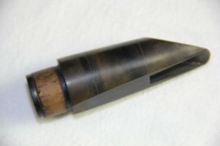 Vintage Meliphone Steel - Ebonite Clarinet Mouthpiece,  Paris,  stamped ' Bte SGDG ' 5